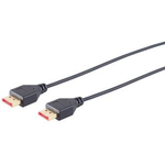 shiverpeaks BASIC-S DisplayPort 1.4 Kabel, slim, schwarz 1,5 m, DisplayPort Stecker auf DisplayPort Stecker (20P20C), - 1 Stück (BS10-69155)