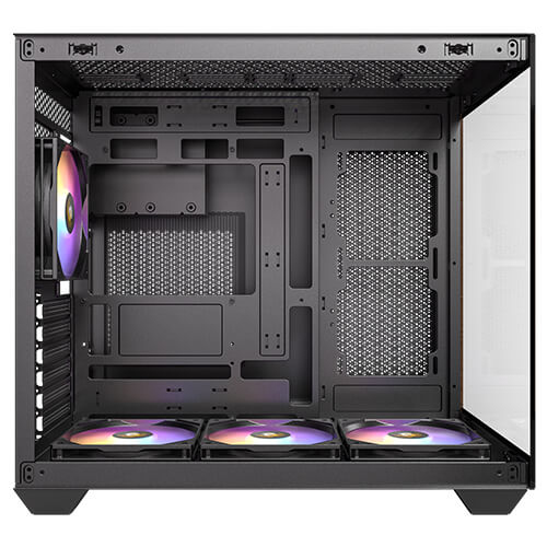 Antec CX800 ARGB Midi-Tower Schwarz, Holz