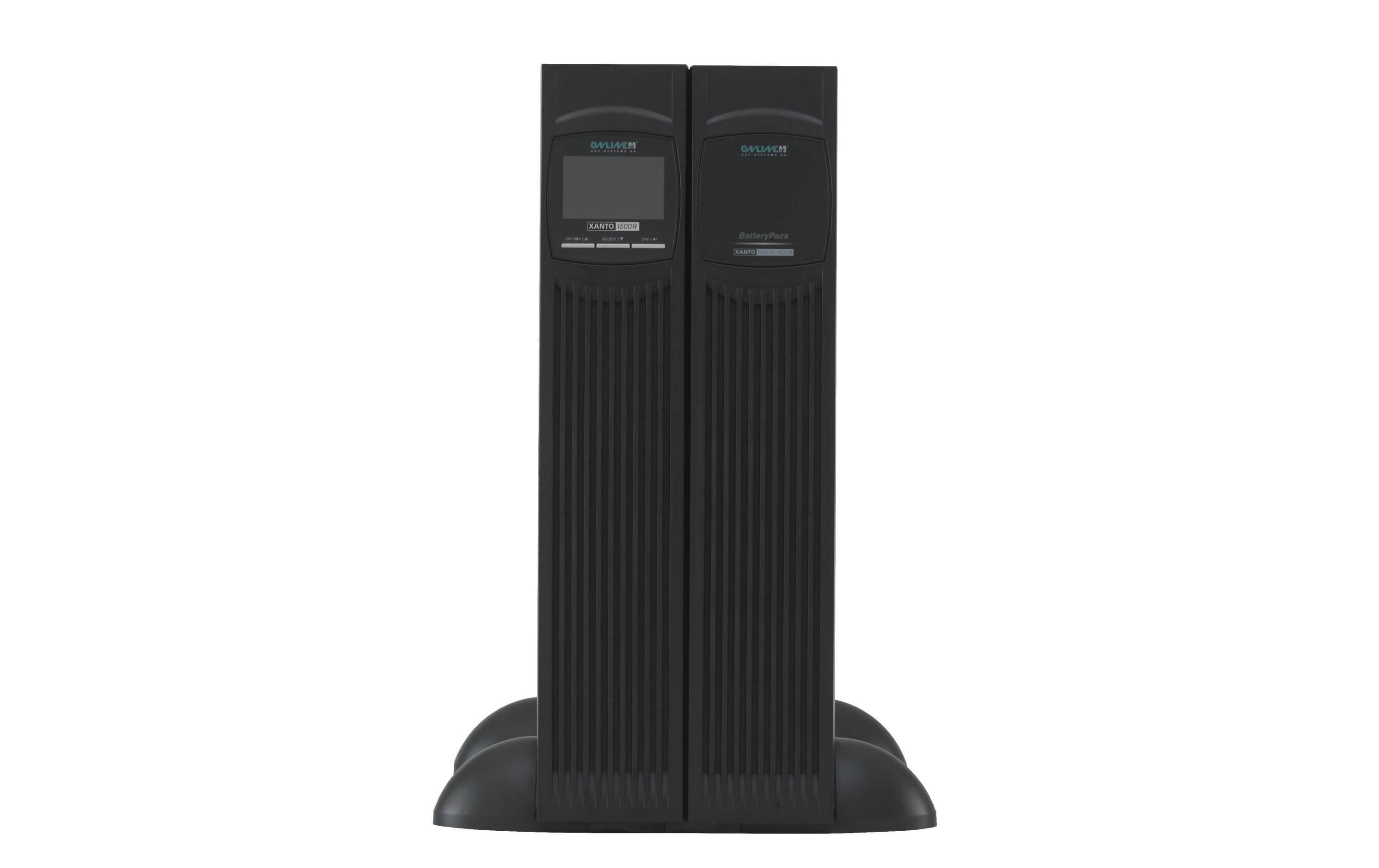 Online USV XANTO 1500R USV-System 1500 VA/1500 W Online-Doppelwandler 2U Schwarz