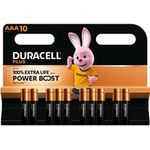 Duracell Plus Power Boost Micro AAA -Batterie Alkali-Mangan 1.5 V 10 St. (151260)