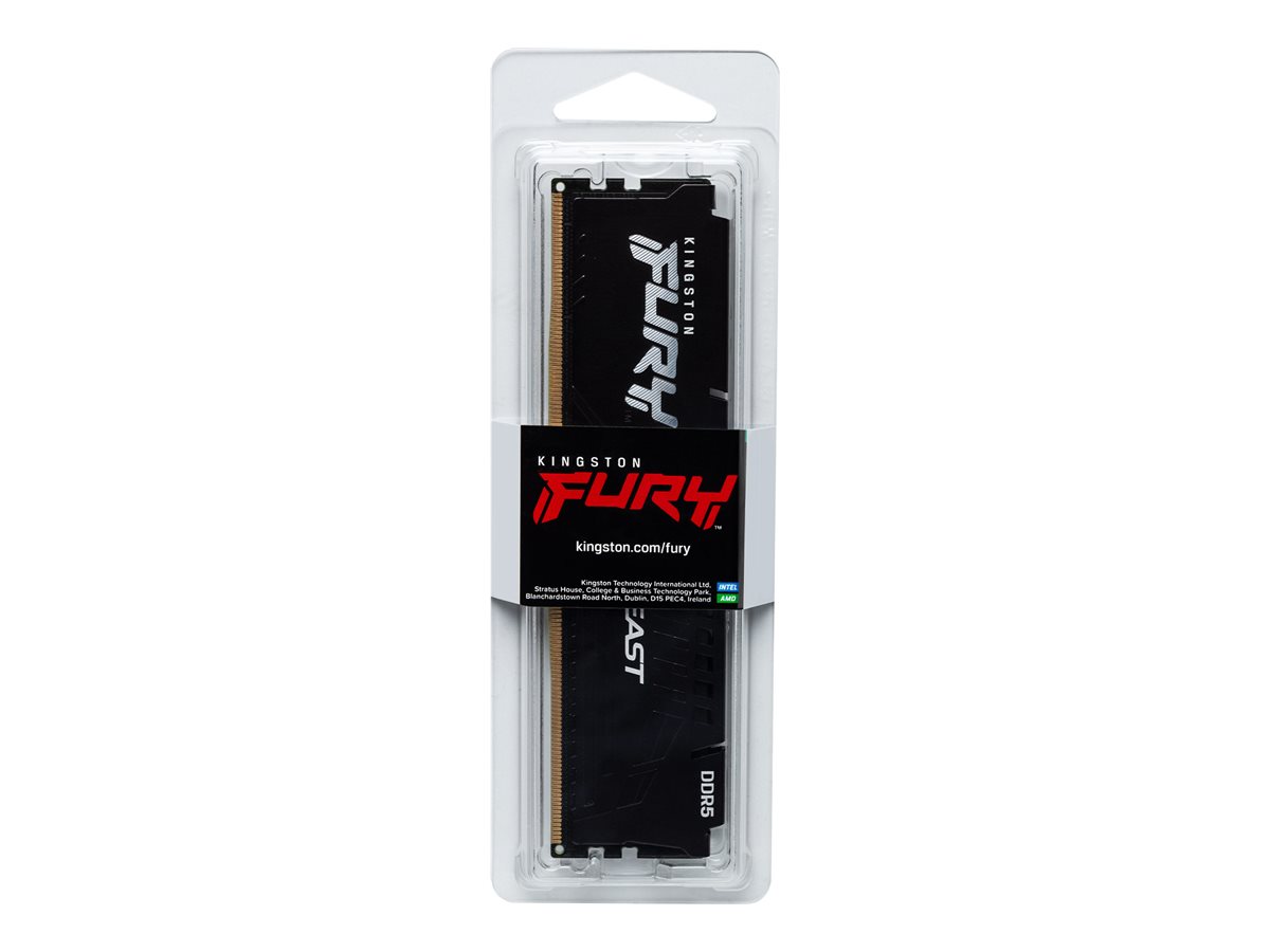 Kingston FURY Beast DDR5 64 GB RAM 2x 32 GB Kit 5600 MT/s CL40 DIMM Schwarz