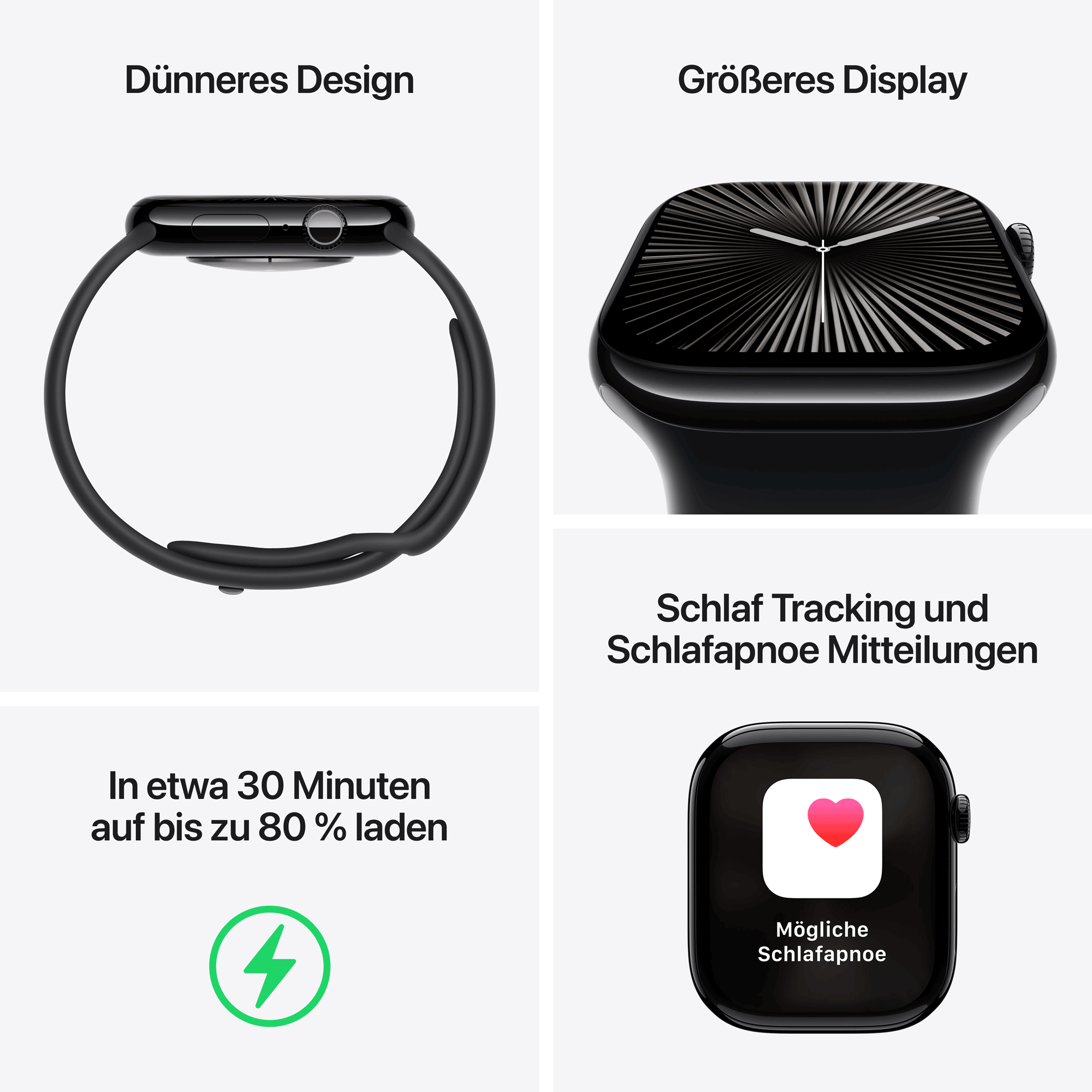 Apple Watch Series 10 (GPS + Cellular) 42 mm Titan Gold 64 GB Starlight