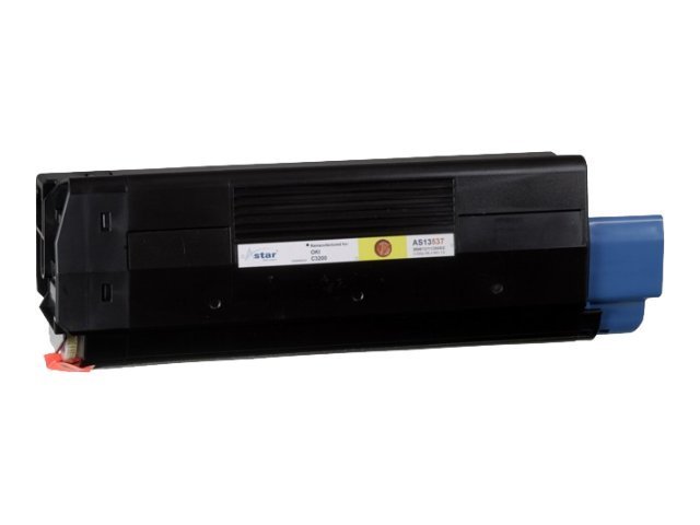 ASTAR AS13537 Tonerpatrone für OKI C3200, 3.000 Seiten, Gelb