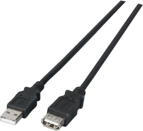 EFB-Elektronik USB2.0 Verlängerungskabel A-A, St.-Bu., 3,0m, schwarz, LSZH Hersteller: EFB Elektronik (K5205.3)