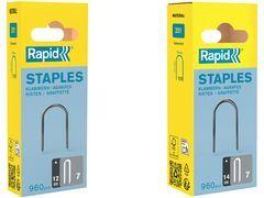 Rapid Kabelklammern Typ 7, 14 mm, galvanisiert mit Sägeanschnitt, Flachdrahtklammern speziell für - 1 Stück (40109524)