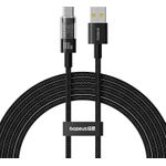 Baseus Gem USB A auf USB C Schnellladekabel 2 m 100 W Schwarz (P10373002111-01)
