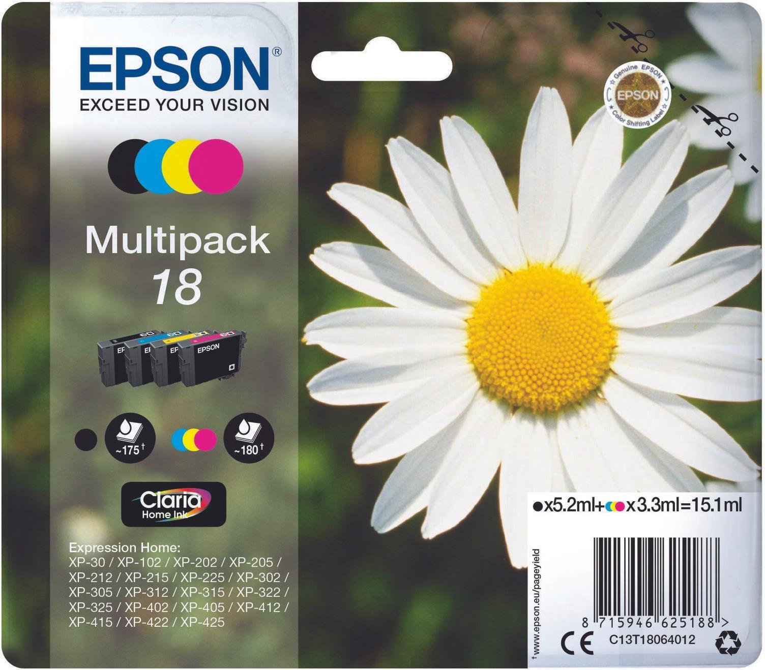 Epson 18 Multipack 4er-Pack (C13T18064012)