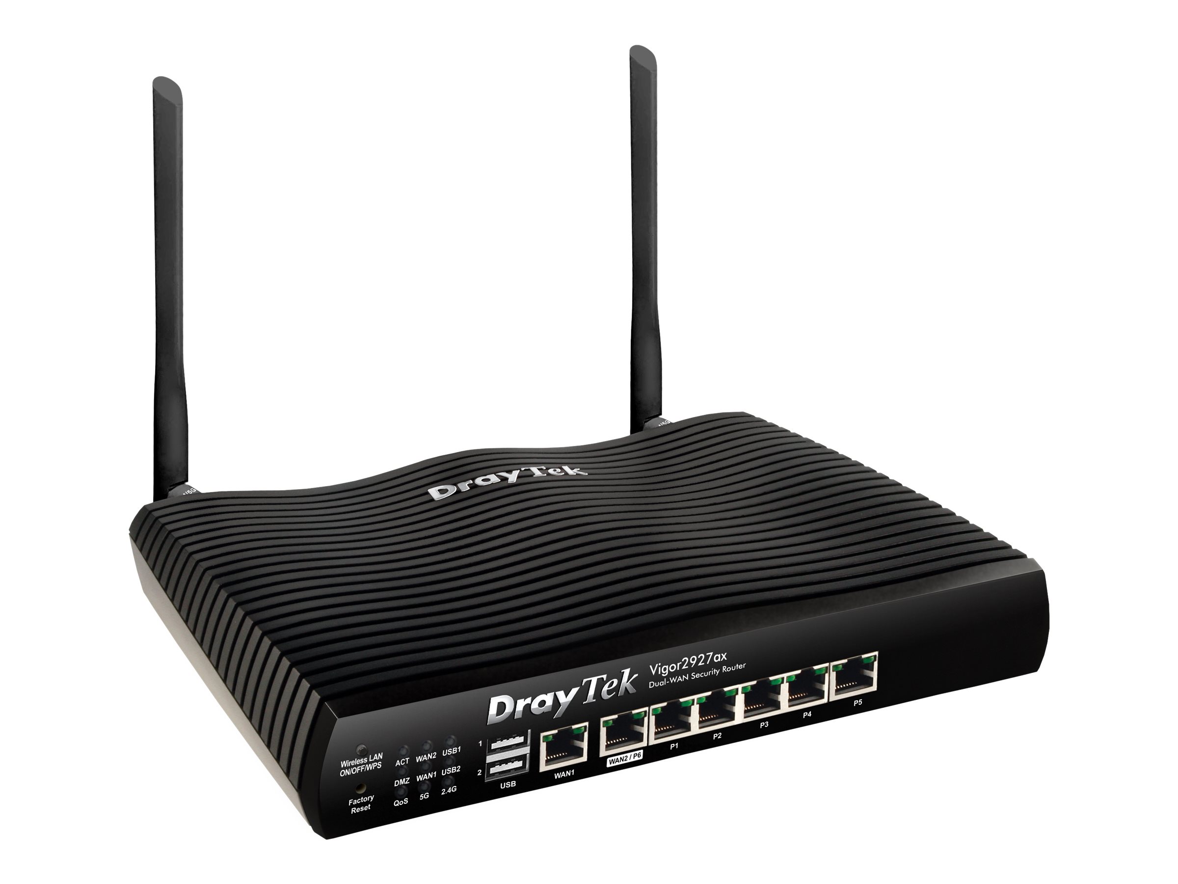 Draytek Vigor 2927ax Wireless Router Wi-Fi 6 Schwarz