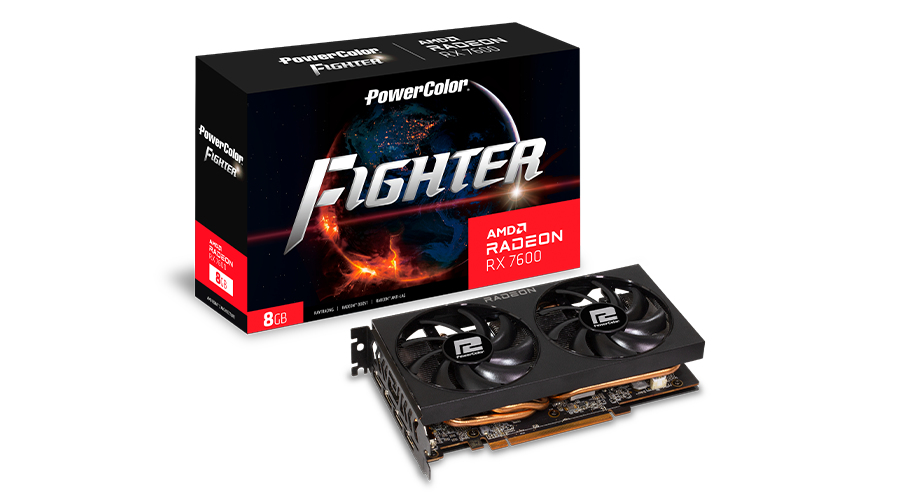 PowerColor Fighter Radeon RX 7600 8 GB GDDR6 Schwarz