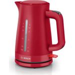 Bosch TWK3M124. Fassungsvermögen Wassertank: 1,7 l. Leistung: 2400 W. Produktfarbe: Rot, Gehäusematerial: Kunststoff (TWK3M124)