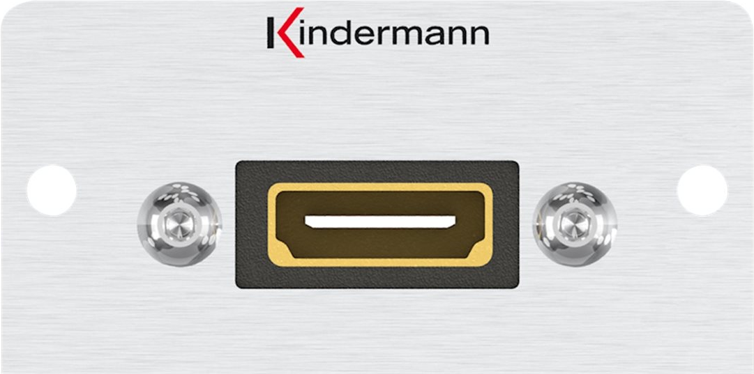 KINDERMANN Konnect Alu 50 7444000942 HDMI,Anschlussblende