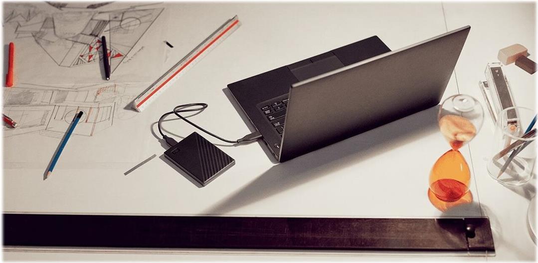 WD My Passport Externe Festplatte 5 TB USB 3.2 Gen 1 Schwarz