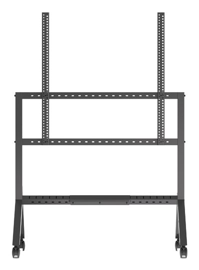 B-TECH Momentum BT8546 Rollwagen für 65-110" Touchscreen-Displays, 125 kg, VESA bis 1000x900 mm, Schwarz