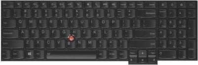 Lite-On - Ersatztastatur Notebook - mit Trackpoint - QWERTZ - Deutsch - FRU, CRU - Tier 2 - für ThinkPad L570 20J8, 20J9, 20JQ, 20JR