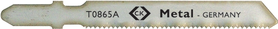 C.K. Stichsägeblatt HSS, für Metall, fein, 5 St. auf Karte T0865A Sägeblatt (T0865A)