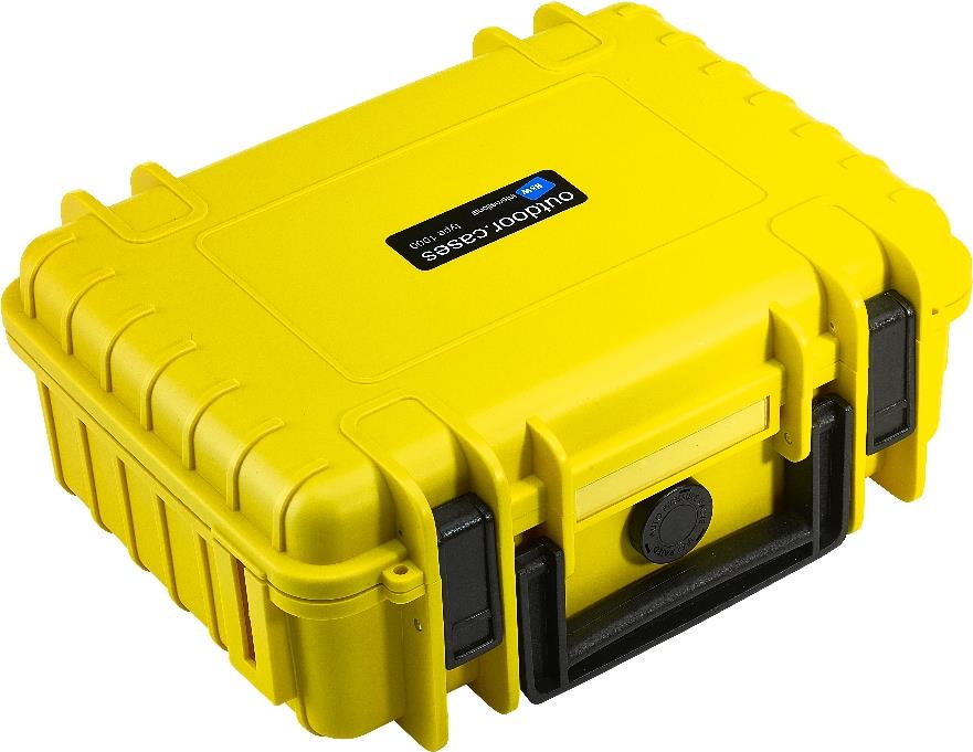 B&W outdoor.case Type 1000 Hartschalentasche Gelb