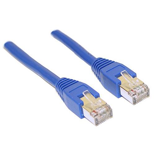 goobay CAT 6 Patchkabel, S/FTP (PiMF), LSZH, 1 m, Blau