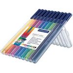 STAEDTLER Fasermaler triplus color, 20er Etui Minenstärke: 1,0 mm, dreieckig, druckgesicherte Spitze (323 SB20)