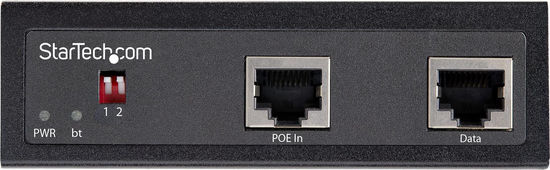 STARTECH.COM Industrieller Gigabit PoE Splitter - 90W Power-over-Ethernet PoE+++ Splitter 12-48V DC