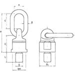 Wiedenmann Anschlagwirbel M10x18 TF 0,5t GÜ8 360°drehb.rot 0,5kg (55wawk500-m10x18)