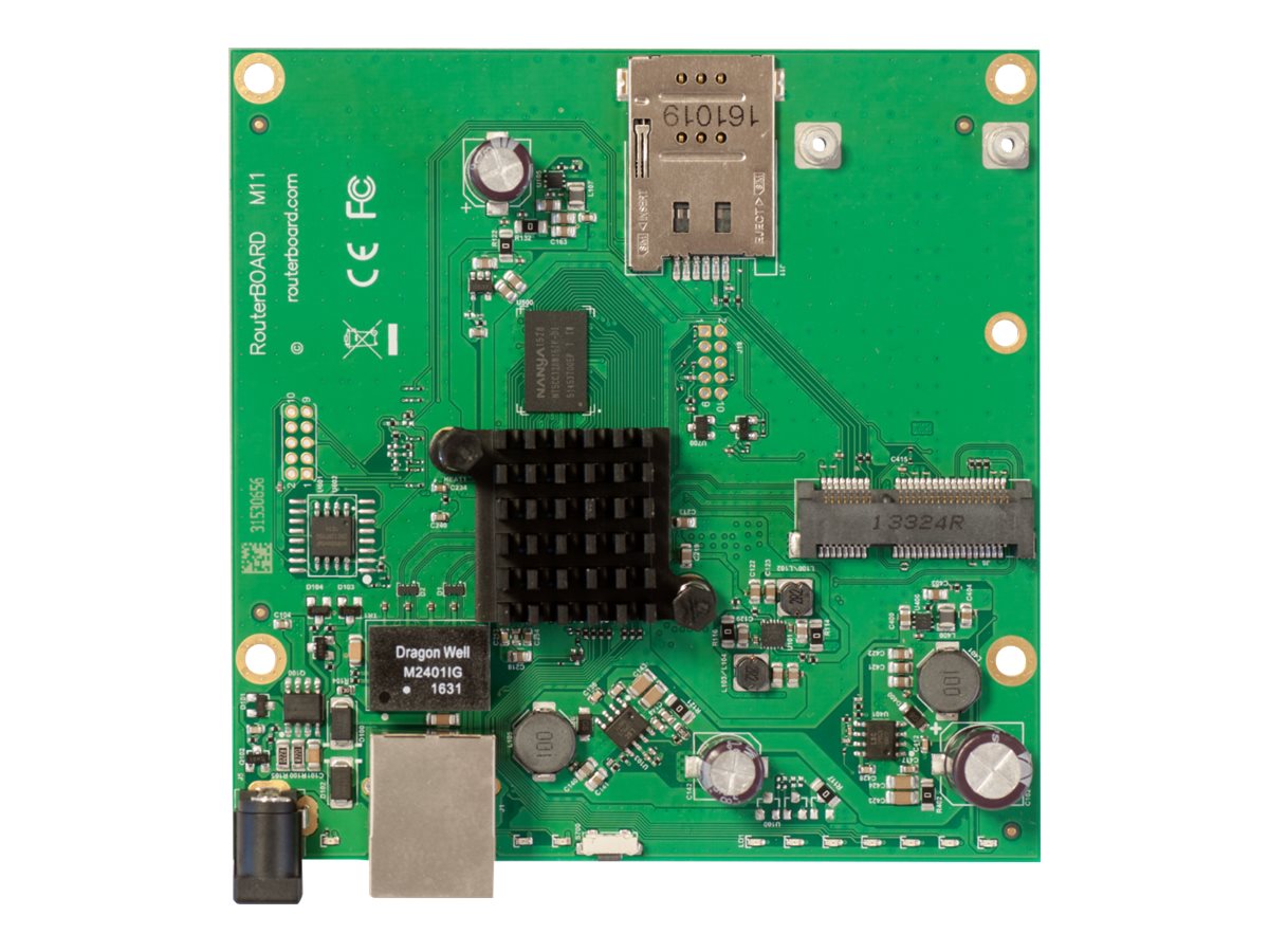 MikroTik RouterBOARD RBM11G Wireless Router 1 Gbps PoE Schwarz, Grün, Grau