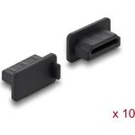 Delock Staubschutz für HDMI-A Buchse 10 Stück Silikon schwarz (87465)