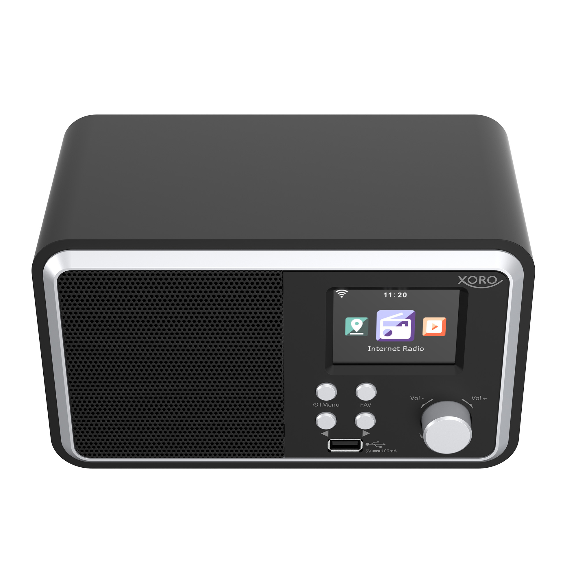 XORO DAB 300 IR Internet Radio DAB+ BT USB UPnP Schwarz