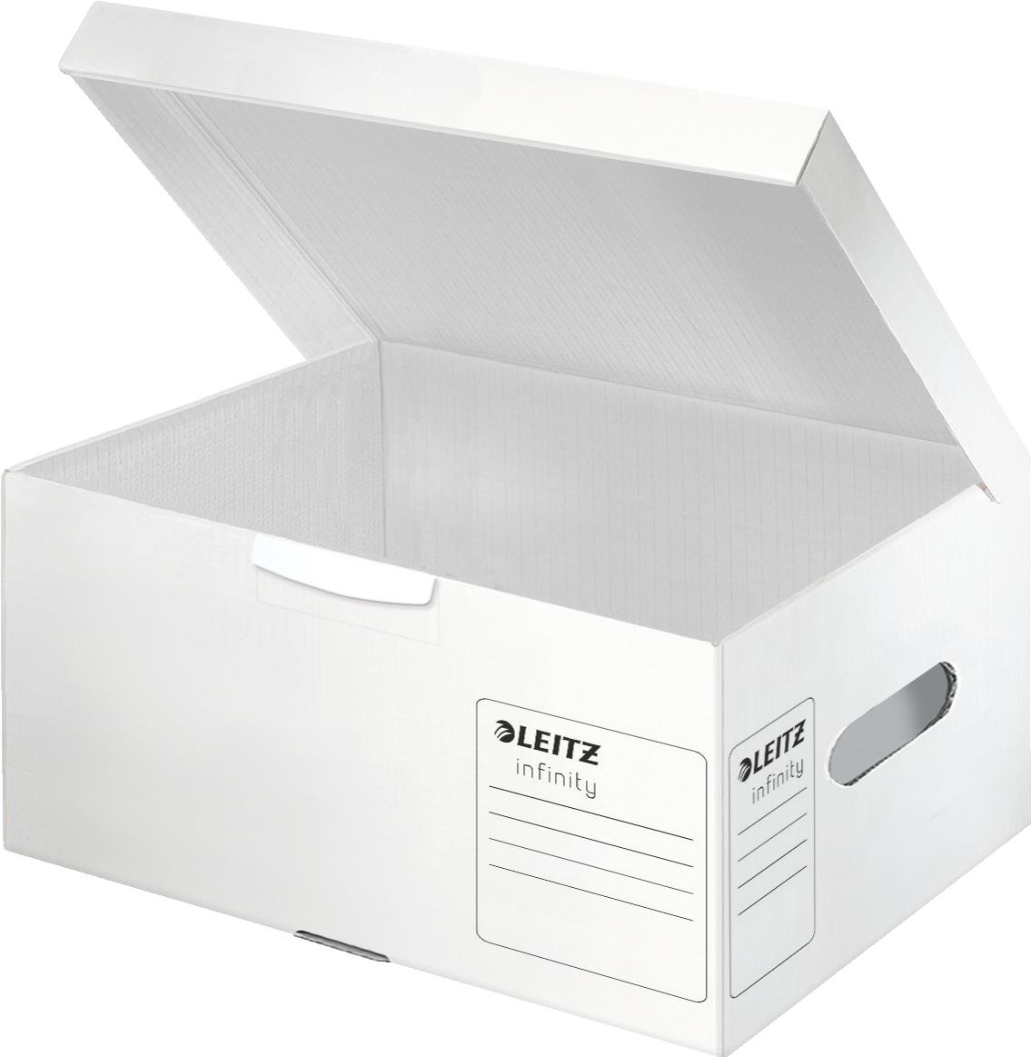 Esselte Leitz 10 Archivboxen Infinity A4 Plus weiß 35.5 x 25.5 19.0 cm (61050000)