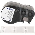 Brady, M5-115-427, selbstlaminierendes Vinyl, Schwarz auf weiß/Transparent, 38.10 x 12.70(31.75) mm, permanent, für Kabeldurchmesser von 3.40 - 6.10 mm (200 E.) (170864)