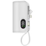 PowerBank "Magic 2in1" Batterie Typ: Lithium-Ionenmaterial: ABS+PCKapazität: 5000mAhFarbe: schwaz oder weißEingang: 5V 2AAusgang: 5V 2AAbmessungen: mm 79x43x28mmGewicht: 120ginkl. integriertes Ladekabel , TypeC + LightningVerpackung: weiße Kartonschachtel (PB-MAGIC 2in1)