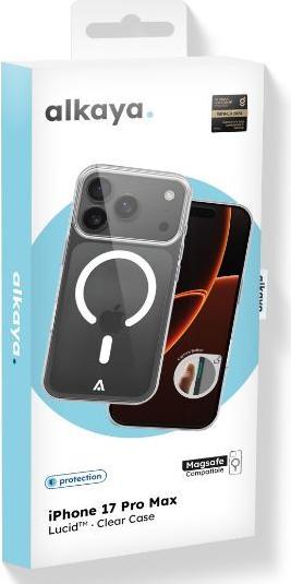 alkaya LUCID Handy Schutzhülle kompatibel Magsafe iPhone 17Pro Max,transparent (CS-20115)
