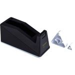 3M Scotch Tischabroller C10, unbestückt, schwarz für Klebefilm bis 25 mm x 66 m, aus ABS Kunststoff (C 10)