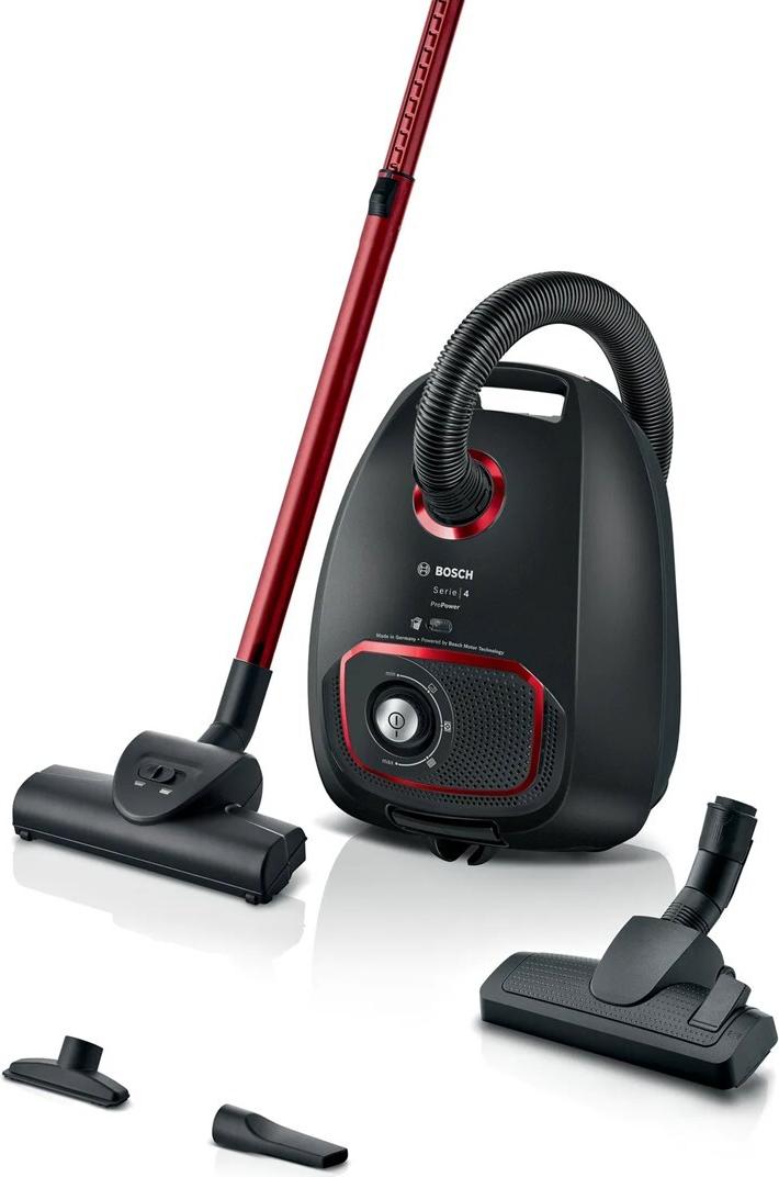 Bosch Serie 4 BGB41POW1 Staubsauger mit Beutel, 850 W, schwarz (BGB41POW1)