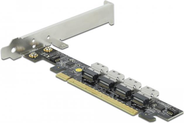 DeLOCK PCI Express x16 Card to 4 x internal SFF-8654 4i NVMe (89030)