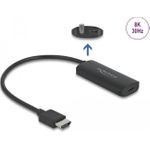 DeLOCK Adapter HDMI-A Stecker zu USB Type-C™ Buchse (DP Alt Mode) 8K (64212)