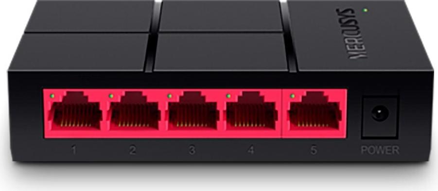 Mercusys MS105G 5-Port Gigabit Ethernet Netzwerk-Switch Schwarz