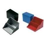 helit Klein-Karteikasten A6 quer, schwarz, unbestückt aus Polystyrol, für ca. 400 Karten (H6214695)