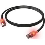 ZVK EasyLan KupferPatchkabel Kat6A LED Kat 6A gesch.schwarz 7,5m CS1OSADAD0075 (CS1OSADAD0075)