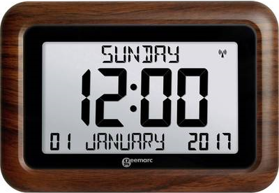 Geemarc 1558323 Quarz Funkuhr Holz (1558323)