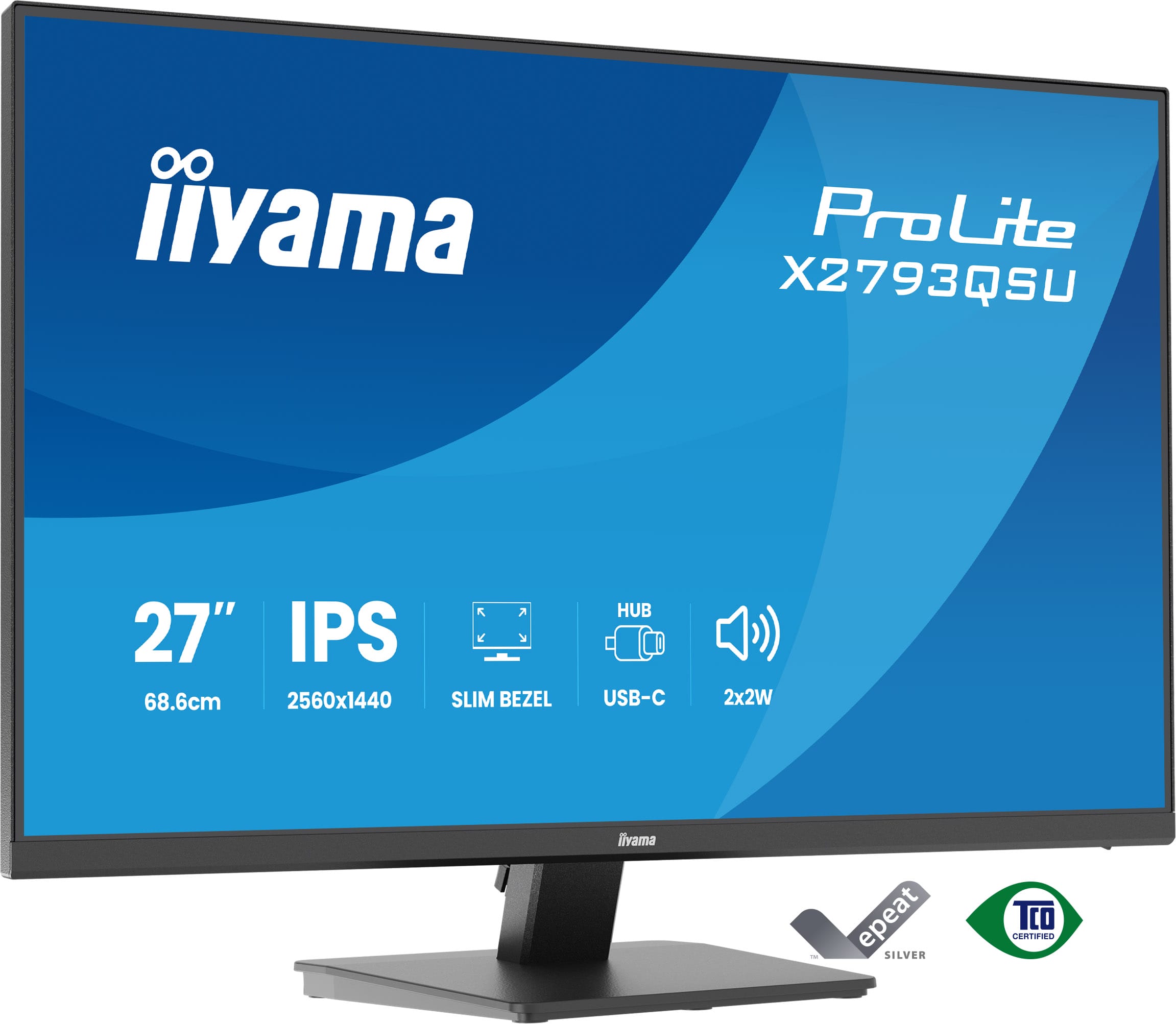 IIYAMA 68.6cm (27") X2793QSU-B1 16:9 HDMI+DP+2xUSB IPS (X2793QSU-B1)