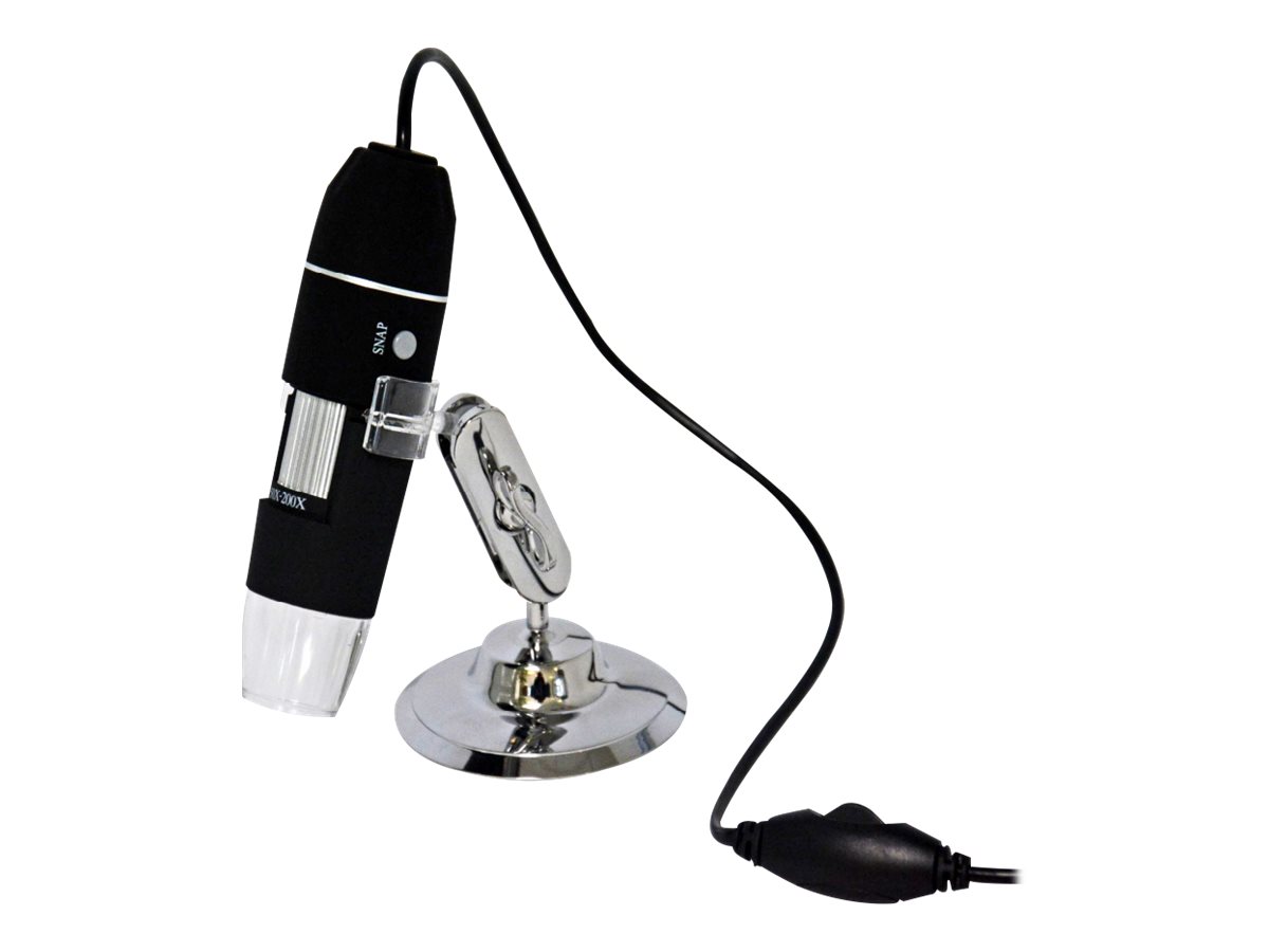 Reflecta DigiMicroscope USB 200 Digitales Mikroskop 200x Schwarz