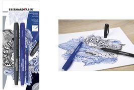 EBERHARD FABER Gelschreiber Erase it!, AKTIONSET Strichstärke: 0,7 mm, abnehmbare Kappe, auf Blisterkarte, - 1 Stück (582103)
