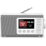 Hama Digitalradio DR1001, FM/DAB/DAB+/Bluetooth® RX, Radiowecker, Weiß (00054261)
