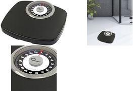 Little balance Analoge Personenwaage Confort 180,schwarz aus Kunststoff und Chrom, mechanischer Betrieb, keine - 1 Stück (LB 8400)