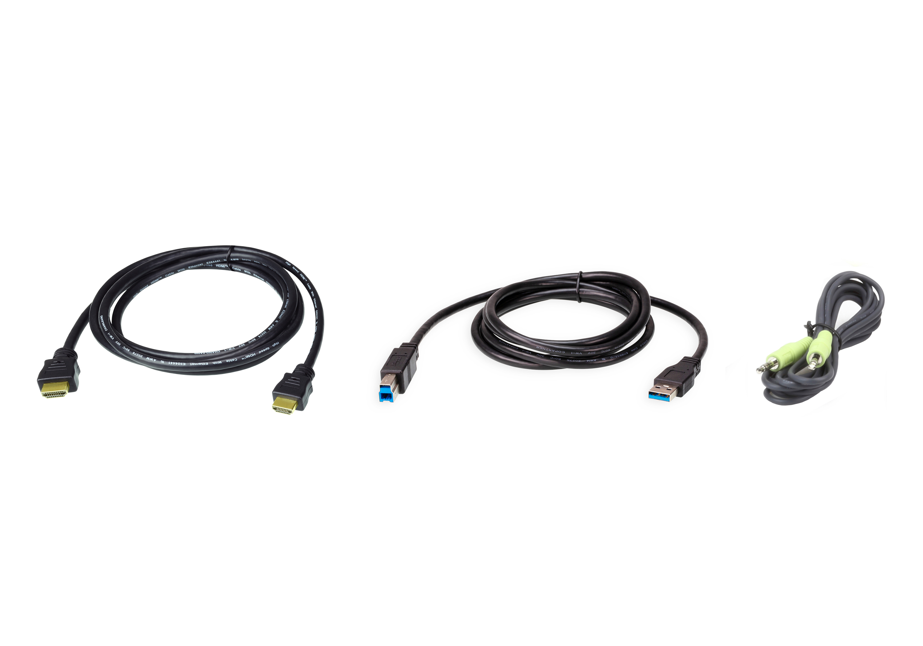ATEN 2L-7D02UHX3 KVM-Kabel 1,8 m Schwarz