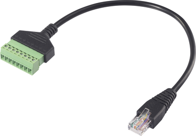 Renkforce RJ45 Netzwerk Adapterkabel[1x RJ45-Stecker 8p8c - 1x Klemmanschluss] 30 cm (RF-6443978)