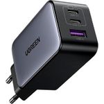 UGREEN CARGADOR USB-A+2*USB-C 65W GAN FAST (UG25685B)