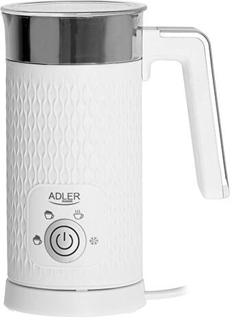 Adler AD 4494 Milchschäumer/-wärmer Automatisch Metallisch, Weiß (AD 4494)