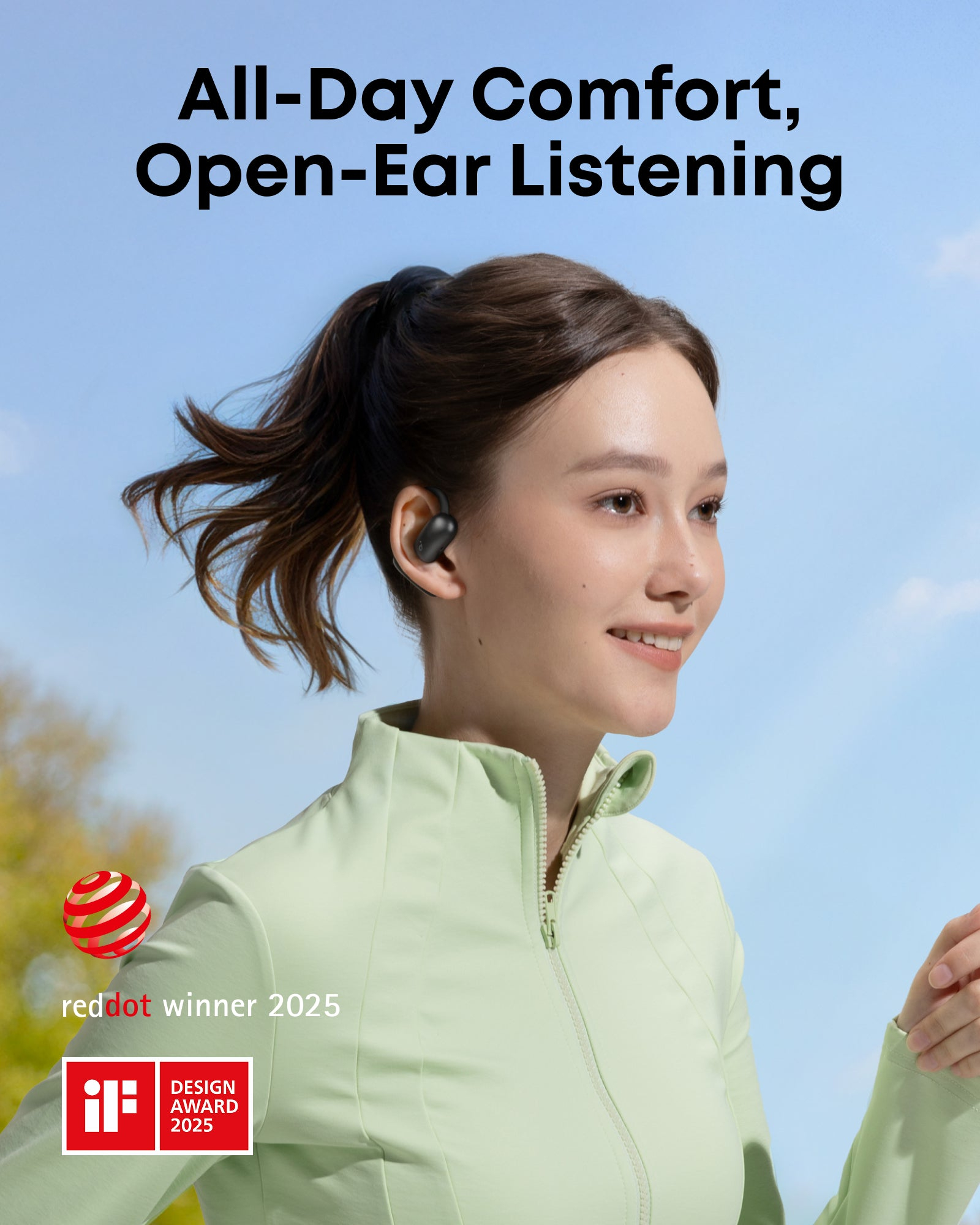 Anker Soundcore AeroFit 2 Open-Ear True Wireless Kopfhörer Schwarz