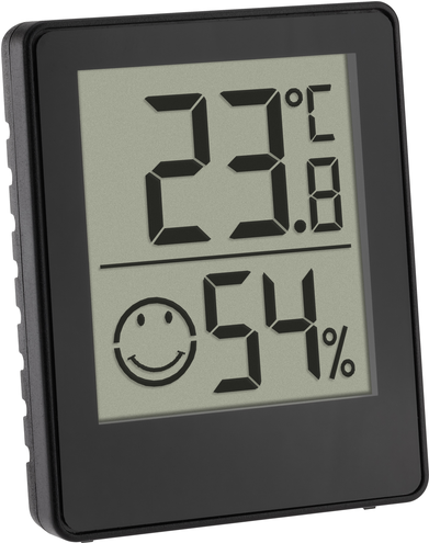 TFA Dostmann Digitales Thermo-Hygrometer Thermo-/Hygrometer Schwarz (30.5039.01.03)